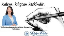 Başkan Tekin’in 24 Temmuz Gazeteciler ve Basın Bayramı mesajı