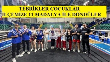 Pazaryeri Kick Boks Takımı 11 Madalya ile Döndü  Tebrikler