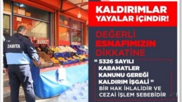 Pazaryerinde 1 Ekim den İtibaren Kaldırım İşgaline Son