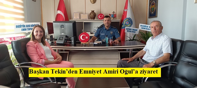 Başkan Tekin’den Emniyet Amiri Oğul’a ziyaret