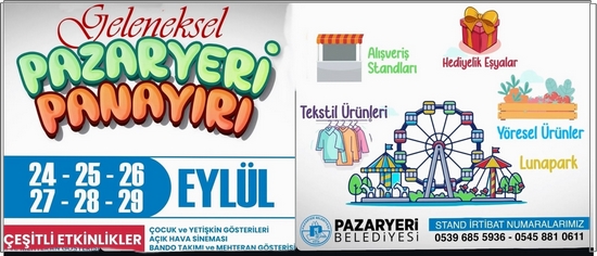 3.GELENEKSEL PAZARYERİ PANAYIRI