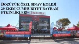 BOZÜYÜK ÖZEL SINAV KOLEJİNDE MUHTEŞEM 29 EKİM CUMHURİYET BAYRAMI ETKİNLİKLERİ