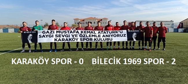 Karaköy Spor 0 – Bilecik 1969 Spor 2