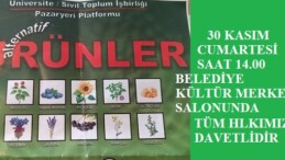 Pazaryeri Platformu Üniversite – Sivil Toplum-Çiftçi işbirliği Alternatif Ürünler konferansı